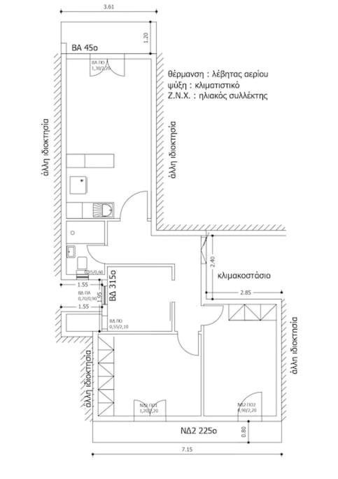 דירות סלוניקי Casa Di Tre מראה חיצוני תמונה